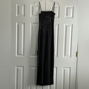 Black long dress with stars